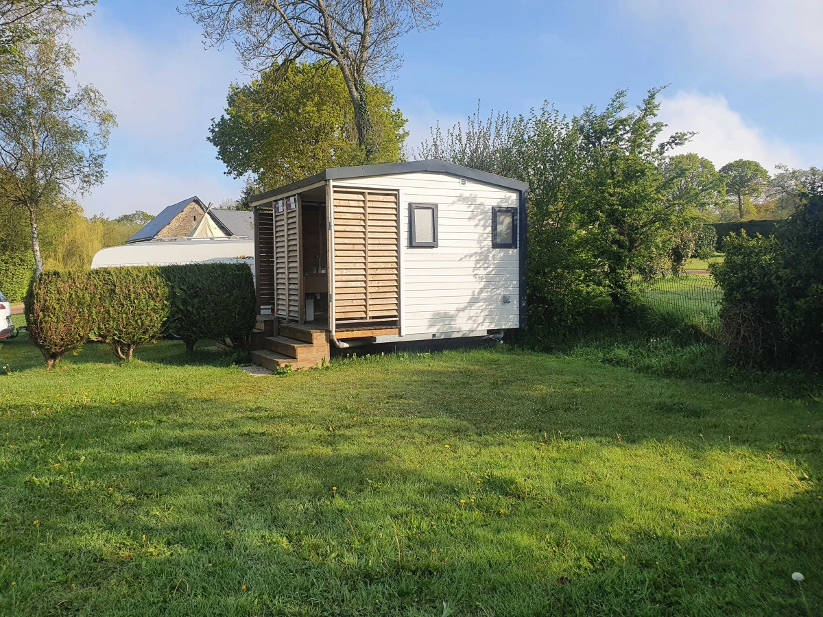 Emplacement avec sanitaire individue Gatteville-le-Phare
